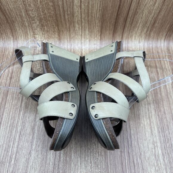 Dansko Sand Antique Frida Wedge Sandal Heel Strappy EU 39 Women’s Size 8.5-9 - Picture 6 of 8
